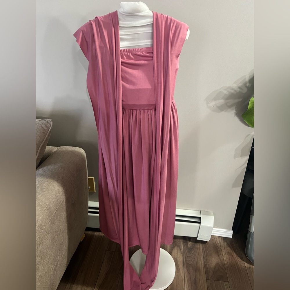 Dusty Rose Infinity Bridesmaid Dress